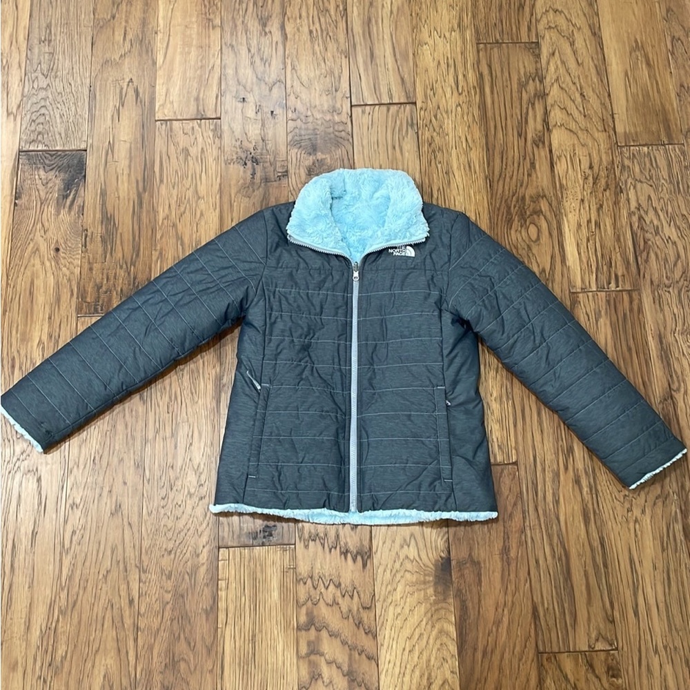North face girls reversible jacket size L 14/16
